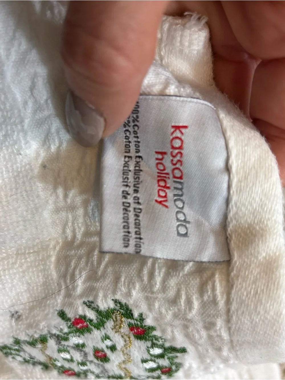 Lot of 6 Holiday Themed Towels Mixed Higher End Brands
